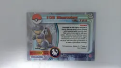 2000 Pokemon Topps Chrome BLASTOISE #09 Base Foil TV Animation Series Light Play - Image 2