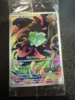 Pokemon Bulbasaur 133/132 English Mega Evolution Stamped Promo SEALED - Image 1