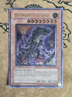 Yugioh Ultimate Tyranno POTD-EN020 1st Edition Ultimate Rare VLP - Image 1