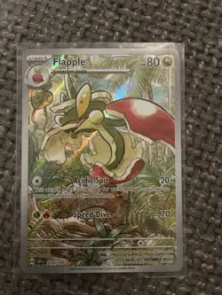 Flapple Holo Full Art Sv08: Surging Sparks 210/191 Near Mint Pokemon TCG - Image 1