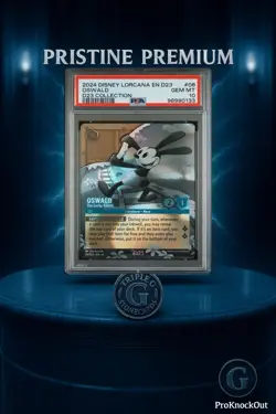 Oswald Lucky Rabbit D23 Promo Enchanted Disney Lorcana PSA 10 Gem Mint Rare - Image 1