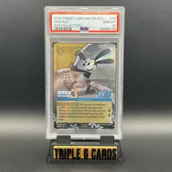 Oswald Lucky Rabbit D23 Promo Enchanted Disney Lorcana PSA 10 Gem Mint Rare - Image 2