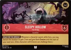 136/204 SLEEPY HOLLOW THE BRIDGE EN10 UNCOMMON DISNEY LORCANA - Image 1
