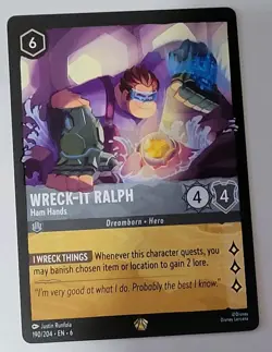 Disney Lorcana TCG - Azurite Sea: Wreck-It Ralph (190/204) - Legendary - NM - Image 1