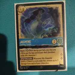 Disney Lorcana Jasmine - Soothing Princess 26/P3 Whispers Foil Convention Promo - Image 1