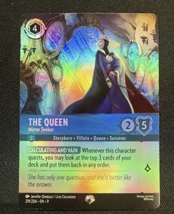Disney Lorcana Fabled The Queen - Mirror Seeker Epic Holo 219/204 - Image 1