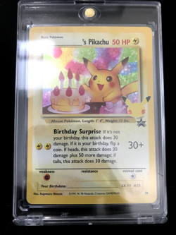 Birthday Pikachu 25th anniversary Holo 24 Celebrations Pokemon 2021 MINT - Image 1
