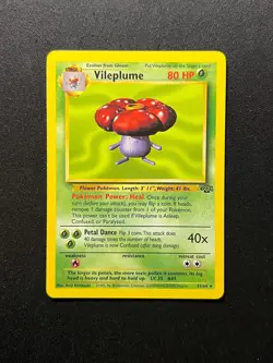 Vileplume 31/64 Original Non-Holo Rare Jungle Set Pokemon Card WOTC 1999 LP - Image 1