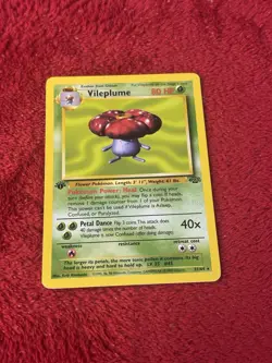1st Edition Vileplume 31/64 Jungle Non Holo Wotc Pokemon Card Lp- - Image 1