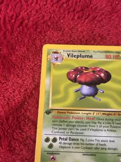 1st Edition Vileplume 31/64 Jungle Non Holo Wotc Pokemon Card Lp- - Image 2