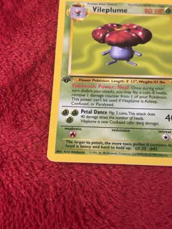 1st Edition Vileplume 31/64 Jungle Non Holo Wotc Pokemon Card Lp- - Image 3