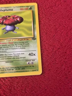1st Edition Vileplume 31/64 Jungle Non Holo Wotc Pokemon Card Lp- - Image 4