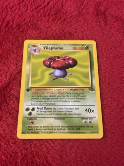 1st Edition Vileplume 31/64 Jungle Non Holo Wotc Pokemon Card Lp- - Image 5