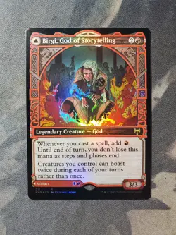 Birgi, God of Storytelling / Harnfel, Horn of Bounty (KHM Showcase Foil) - Image 1