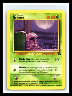🔥 GRIMER NON HOLO FOIL - 1999 POKEMON TCG VINTAGE CARD # 48/62 - Image 1
