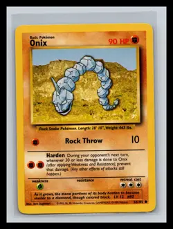 🔥 ONIX NON HOLO - 1999 POKEMON TCG VINTAGE CARD # 56/102 - Image 1
