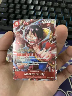 Monkey.D.Luffy (Winner Rush) ST01-012 Treasure Cruise SR One Piece Card Game - Image 1