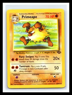 🔥 PRIMEAPE NON HOLO FOIL - POKEMON TCG 1999 SET VINTAGE CARD # 43/64 - Image 1