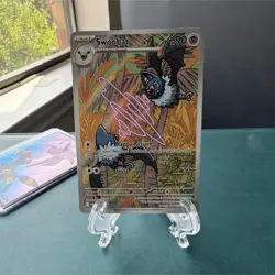 Swoobat 120/086 (Full Art, Autographed) Pokemon TCG Holo Psychic Card 2023 - Image 1