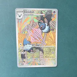 Swoobat 120/086 (Full Art, Autographed) Pokemon TCG Holo Psychic Card 2023 - Image 3