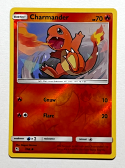 Charmander Reverse Holo 7/68 Pokemon Card Hidden Fates 2019 LP - Image 1