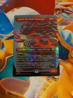 Laelia, the Blade Reforged Borderless Foil SHIPS NOW - Modern Horizons 3 NM MTG - Image 1