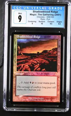 SHADOWBLOOD RIDGE Odyssey Foil Rare CGC 9 MTG [Nostalgium] - Image 1