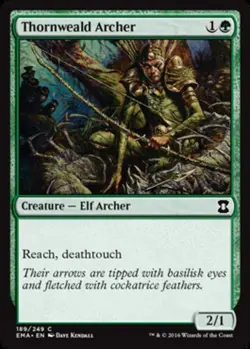 1 x Thornweald Archer - Foil - Eternal Masters - NM-Mint - MTG - Image 1