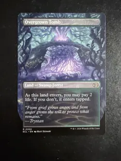 MTG - NM - BORDERLESS - Overgrown Tomb - Lorwyn Eclipsed - Image 2