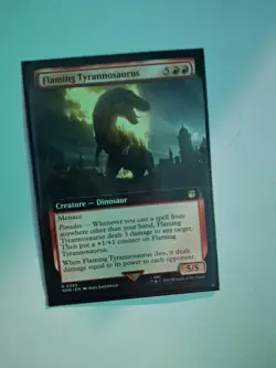 WOTC Universes Beyond: Doctor Flaming Tyrannosaurus (Extended Art) (R) (F NM - Image 2