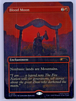 MTG Blood Moon (Rainbow Foil) Secret Lair x Avatar 2288 NM - Image 1