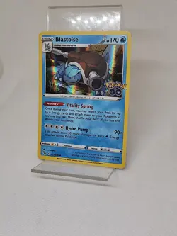 Pokemon TCG Blastoise Holo Rare Card Pokemon Go 017/078 NM Condition - Image 3