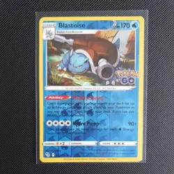 Blastoise 017/078 - Reverse Holo Rare - Pokemon Go Pokemon Card NM - Image 1
