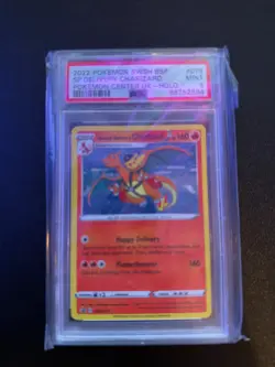 2022 POKEMON SWSH BLACK STAR PROMO #075 SPECIAL DELIVERY CHARIZARD-HOLO PSA 9 - Image 1