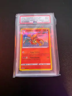 2022 POKEMON SWSH BLACK STAR PROMO #075 SPECIAL DELIVERY CHARIZARD-HOLO PSA 9 - Image 2