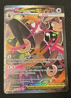 Pokemon TCG Phantasmal Flames 128/094 Mega Lopunny Special Illustration Rare NM - Image 1