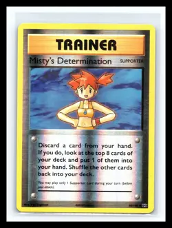 💥 Misty's Determination 80/108 Reverse Holo Pokemon 2016 XY Evolutions - Image 1