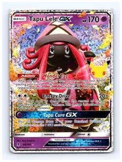 💥 Tapu Lele GX 60/145 Celebrations Classic Set Pokemon Holo Foil Rare - Image 1