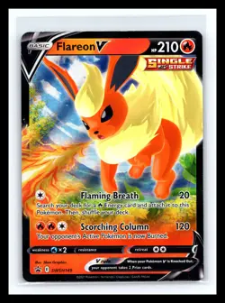 💥 FLAREON V SWORD SHIELD PROMO RARE HOLO FOIL - 2021 POKEMON TCG # SWSH 149 - Image 1