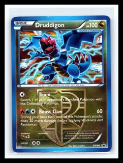 💥 POKEMON BLACK STAR PROMO Druddigon (Team Plasma) - BW80 FOIL HOLO - Image 1