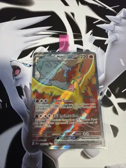Pokemon TCG Team Rocket's Moltres ex 208/182 Destined Rivals Full Art Ultra Rare - Image 1