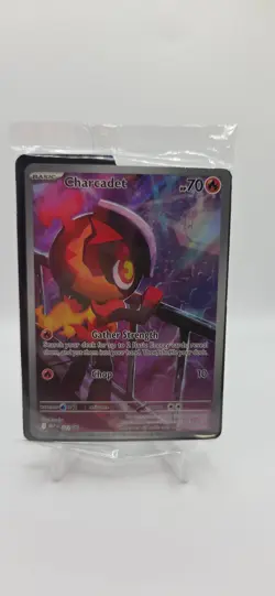 Pokemon TCG Charcadet 022 MEP Promo Full Art Rare - Phantasmal Flames - Sealed - Image 3