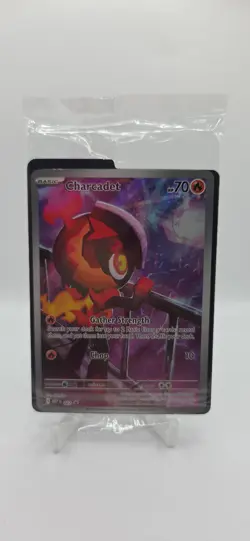 Pokemon TCG Charcadet 022 MEP Promo Full Art Rare - Phantasmal Flames - Sealed - Image 5