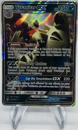 Tyranitar GX 121/214 - Pokemon TCG Ultra Rare Lost Thunder 2018 NM - Image 1