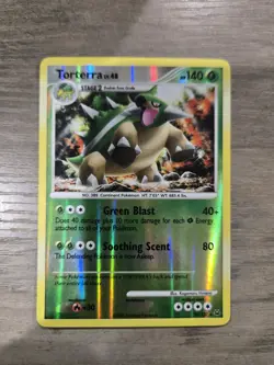 2009 Pokemon, Platinum, #39/127 Torterra, Reverse Holo Rare Mod Play - Image 1