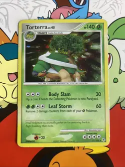 Pokemon TCG Torterra DP Diamond & Pearl 17/130 Holo Rare Mp - Image 1