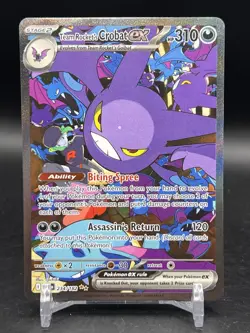 Pokemon Team Rocket’s Crobat EX Destined Rivals 234/182 SIR English NM - Image 1