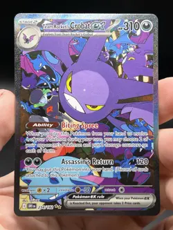 Pokemon Team Rocket’s Crobat EX Destined Rivals 234/182 SIR English NM - Image 3