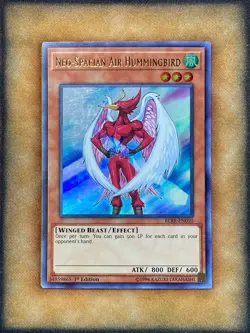 Yugioh Neo-Spacian Air Hummingbird BLRR-EN050 Ultra Rare 1st Ed LP - Image 1
