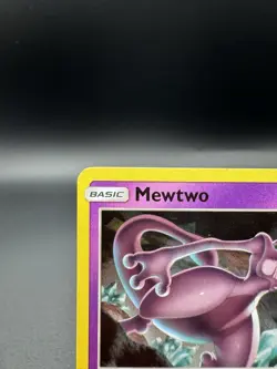 Mewtwo Unbroken Bonds 75/214 Rare Cracked Ice Holo Pokemon Card - Image 2